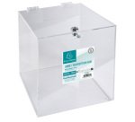 Urne, en acrylique, fermable à clé, transparent