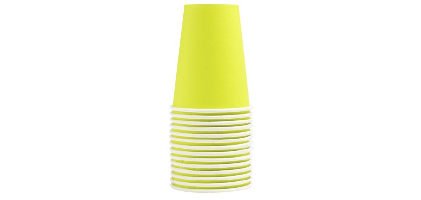 Gobelet en carton, 0,2 l, vert kiwi