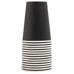 Gobelet en carton, 0,2 l, noir