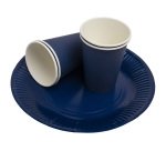 Gobelet en carton, 0,2 l, bleu marine