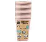 Gobelet en carton, 0,2 l, rose