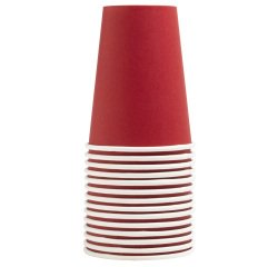 Gobelet en carton, 0,2 l, rouge