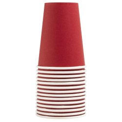 Gobelet en carton, 0,2 l, rouge