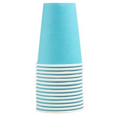 Gobelet en carton, 0,2 l, bleu turquoise