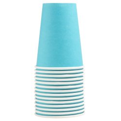 Gobelet en carton, 0,2 l, bleu turquoise