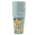 Gobelet en carton, 0,2 l, bleu turquoise