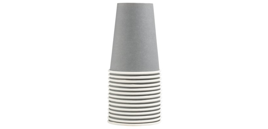 Gobelet en carton, 0,2 l, gris