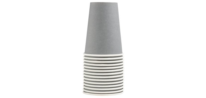 Gobelet en carton, 0,2 l, gris