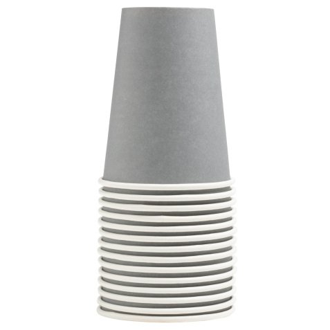 Gobelet en carton, 0,2 l, gris