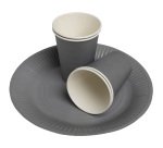 Gobelet en carton, 0,2 l, gris