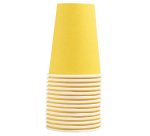Gobelet en carton, 0,2 l, jaune