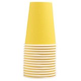Gobelet en carton, 0,2 l, jaune