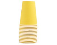 Gobelet en carton, 0,2 l, jaune