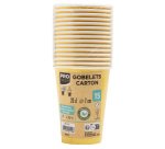 Gobelet en carton, 0,2 l, jaune