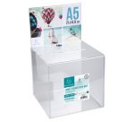 Urne transparente 21 X 21 cm avec porte-visuel et serrure