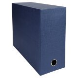 Trans Box Exac A4 D120mm Canvas - Dark blue