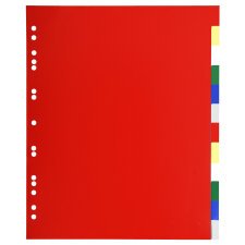 Dividers PP A4+ 12 Part - Assorted colours