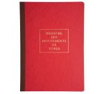 Registre piqûre des mouvements de titres Exacompta - 29,7 X 21 cm - 40 pages