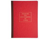 Registre piqûre des mouvements de titres Exacompta - 29,7 X 21 cm - 40 pages
