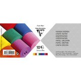 PAPIER CRÉPON IGNIFUGÉ, 10 bandes au format 5cmx10m - Assortiment mixte