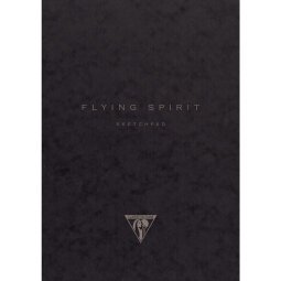 Flying Spirit carnet dos carré 60F 19x25cm 90g - Noir