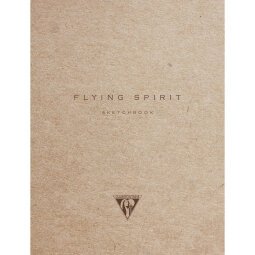 Flying Spirit carnet cousu 60F 16x21cm 90g - Kraft brun