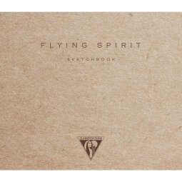 Flying Spirit carnet cousu 50F 15,5x15,5cm 90g - Kraft brun