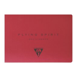 Flying Spirit carnet dos brut 50F A6 90g - Rouge