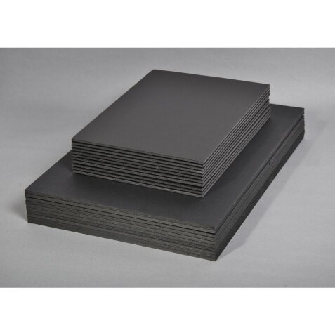 Carton Mousse 5 feuilles 50x65cm 5mm - Noir