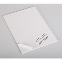 Carton Mousse adhésif 4 feuilles 100x141cm 10mm - Blanc