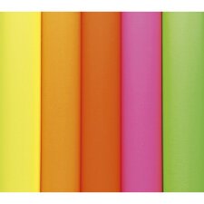 PAPIER AFFICHE FLUO, Paquet de 25 feuilles 90g/m² au format 60x80cm