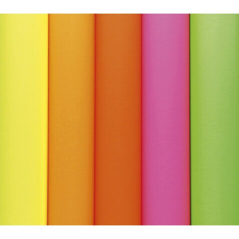 PAPIER AFFICHE FLUO, Paquet de 25 feuilles 90g/m² au format 60x80cm