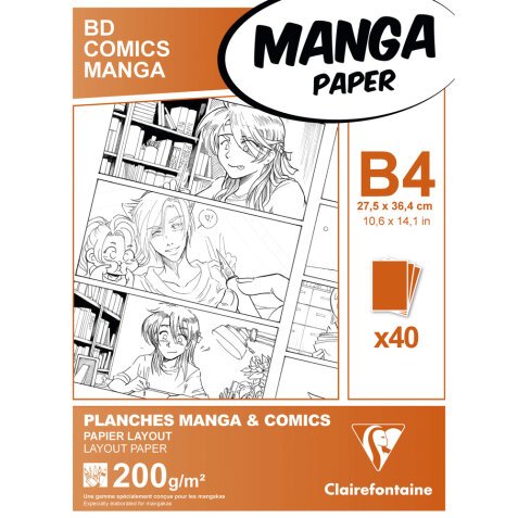 Manga Multi-techniques étui 40F B4 200g