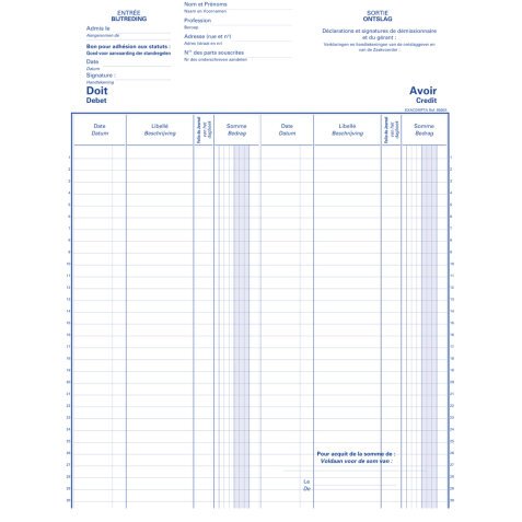 Piqûre Actionnaires C.V - S.C Billingie - 80 pages