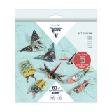 KIT ORIGAMI, Pochette de 60 feuilles 70g/m2 3 formats - Décor Insectes - Multicolore