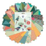 KIT ORIGAMI, Pochette de 60 feuilles 70g/m2 3 formats - Décor Oiseaux - Multicolore