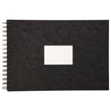 Carnet de Voyage aquarelle spiralé 20F A4 300g - Noir