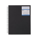 Goldline carnet spiralé 40F 17,8x25x4cm 250g - Noir