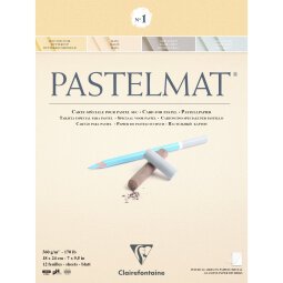 Pastelmat bloc collé 12F 18x24cm 360g