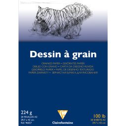 Dessin à Grain bloc collé 20F A3 224g