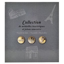 Exacompta - Cod. 96113E - 1 Album da collezione per 50 medaglie turistiche - 25,5x28cm - Grigio scuro - Grigio
