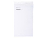 Block Maître d'Hôtel 50 nummerierte Blätter in dreifacher Ausführung - Größe 9,6 x 17 cm