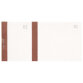 Bloc vendeur à bande couleur 100 feuillets double numérotage - Format 6 ,6x13,5 cm