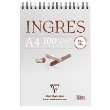 Ingres Etude bloc spiralé 100F A4 80g