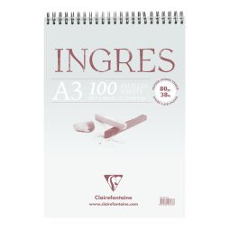 Ingres Etude bloc spiralé 100F A3 80g