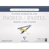 Ingres Pastel bloc collé 25F 30x40cm 130g - Blanc