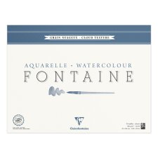 Fontaine bloc collé 4 côtés 15F 42x56cm 300g grain nuageux