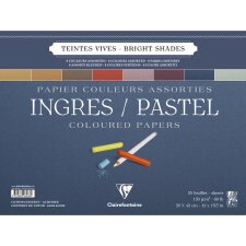 Ingres Pastel bloc spiralé 25F 30x40cm 130g - Assortiment vif