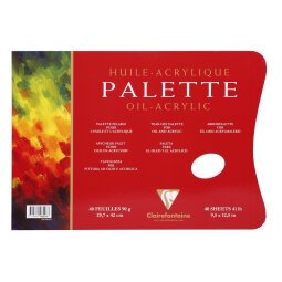 Palette Huile bloc collé 3 côtés 40F A3 90g