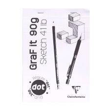 GraF'it dot bloc agrafé 80F A5 90g - Aléatoire